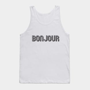 BONJOUR / Black Tank Top